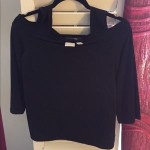 Chico’s perk a shoulder black